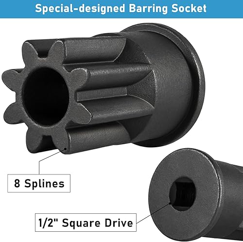 Miniatura 5 de Llave de barrer/torneado del motor para motores CAT Caterpillar, EUI/MUI y Mack, se adapta a las series