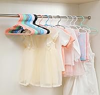 Vista 4 de 100 perchas antideslizantes para ropa de recién nacidos, para ropa de recién nacidos, para niños, niñas y niños pequeños