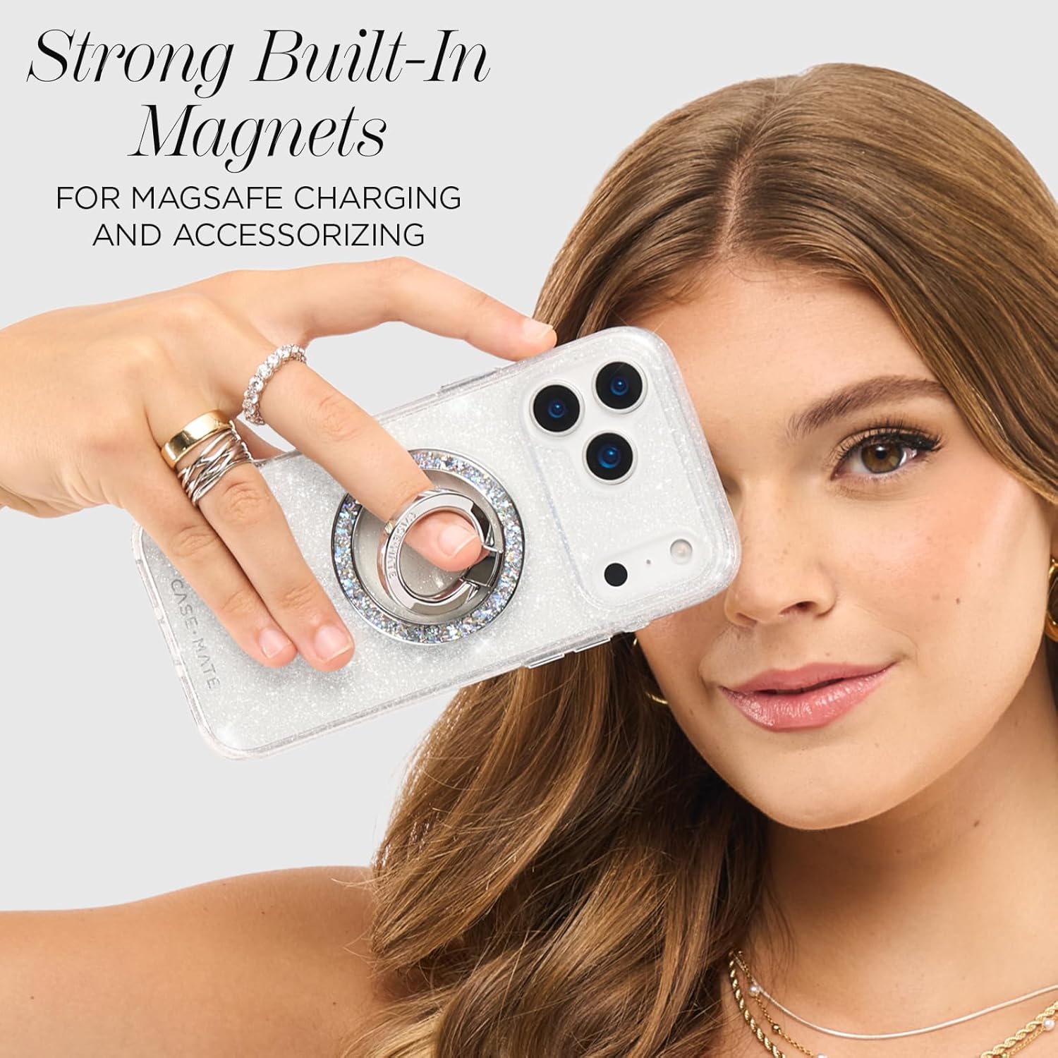 Case-Mate iPhone 17 Pro Max Case [Compatible with MagSafe] - Stylish Sparkly Phone Case with 12ft Drop Protection - Premium Magnetic Cover for iPhone 17 Pro Max - Twinkle Stardust - Image 4