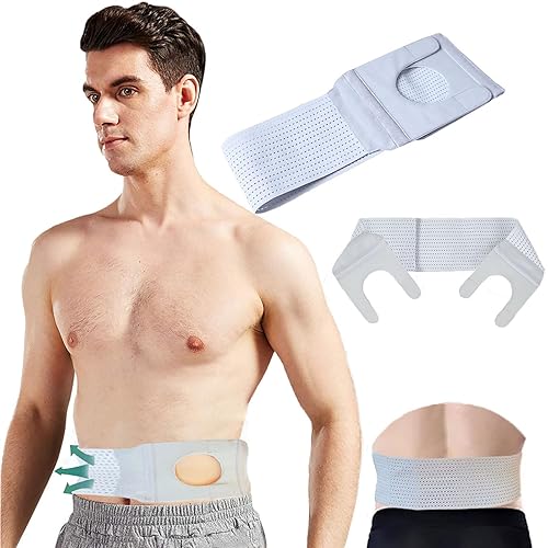 Cinturón de soporte de ostomía ajustable para estomía, cinturón de soporte para estomía, cinturón de colostomía, proporciona protección y comodidad