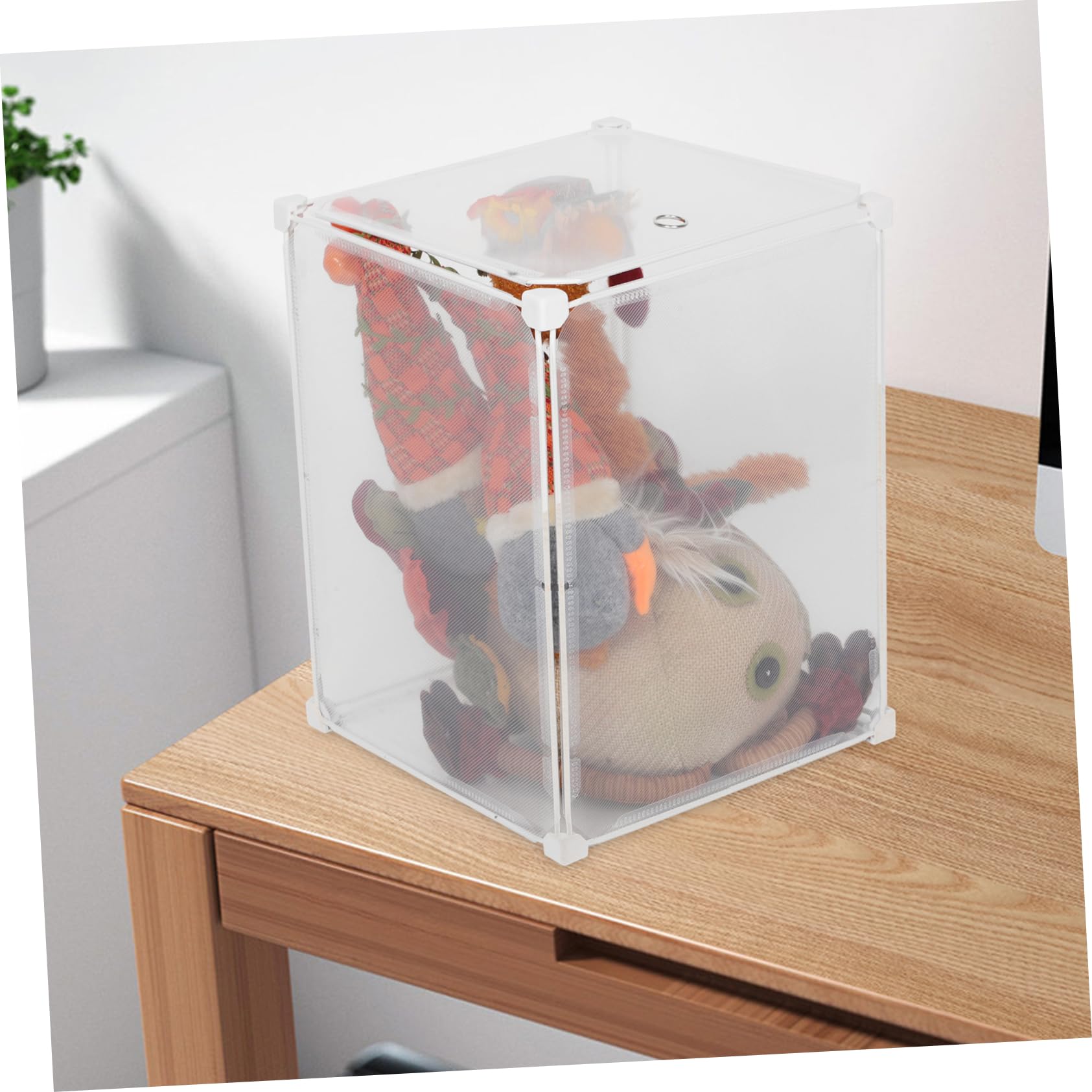 Alipis Boîte De Rangement Transparente Pour Figurines Et Peluches Présentoir De Collection Conteneur De Stockage Pratique Pour Jouets Et Poupées