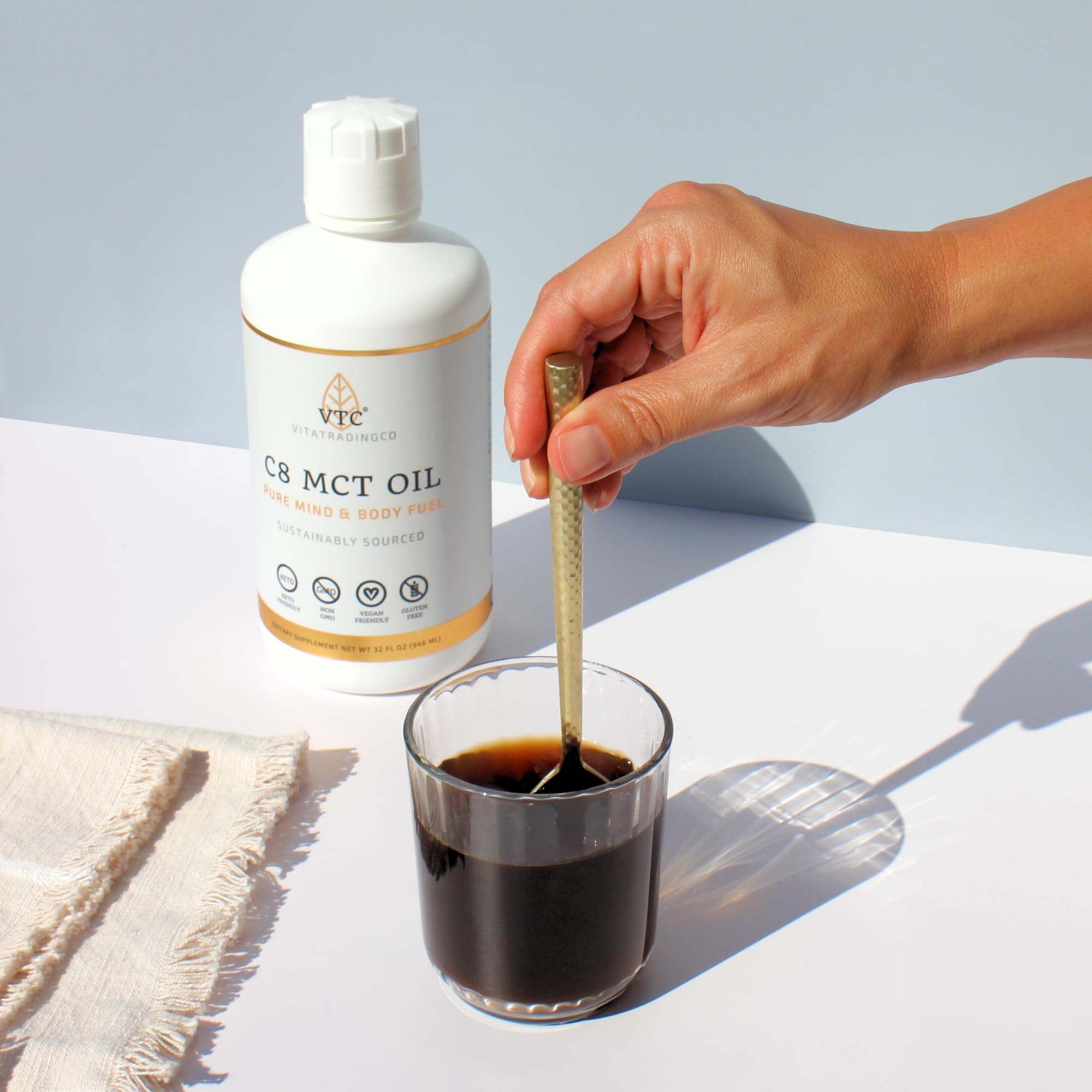 Amazon.com: VTC VitaTradingCo. 100% Pure C8 MCT Oil | 3X Distilled