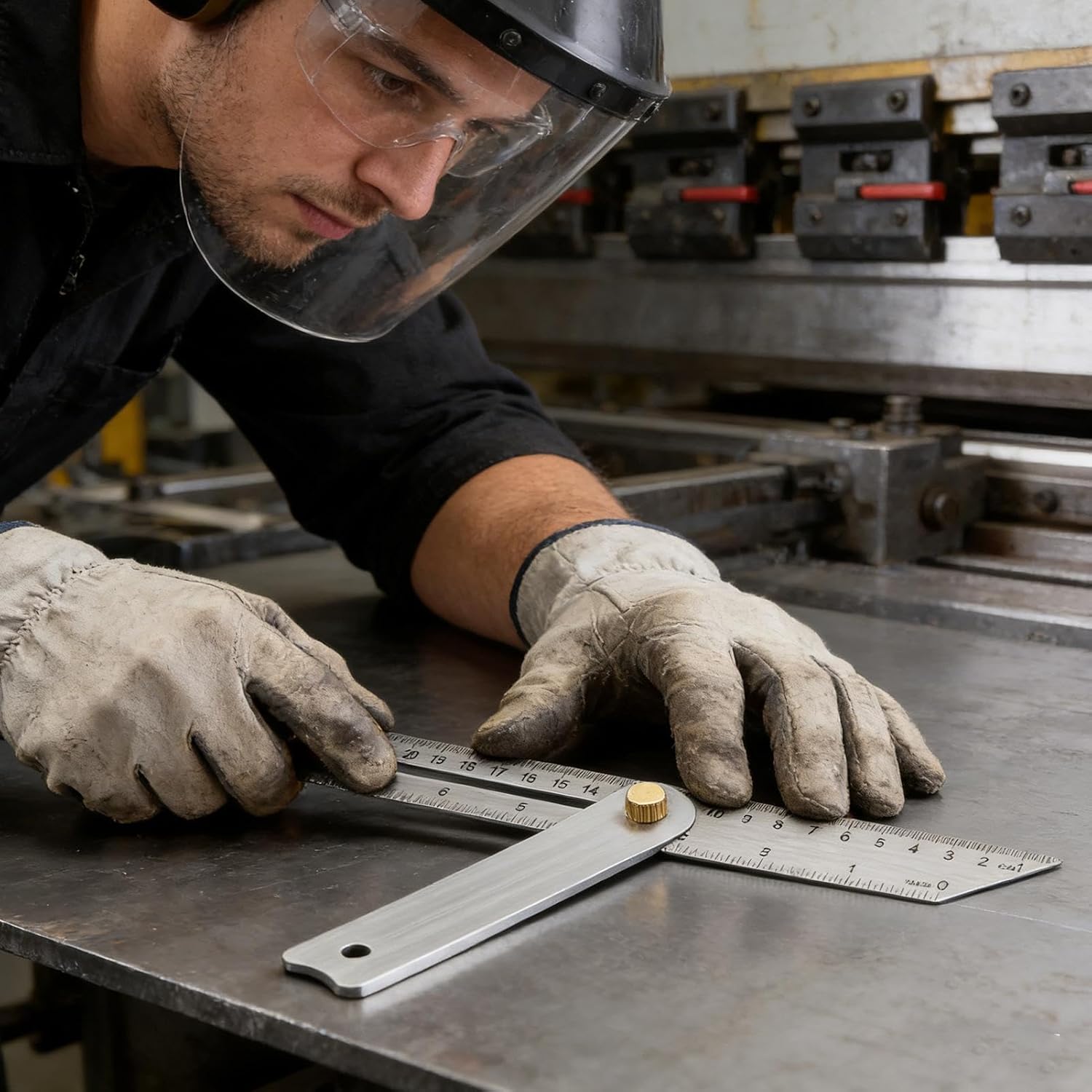 Scribe Tool for Carpentry - Precise Adjustable Angle - Carpentry Tool Woodworking Ruler | for Carpenters Craftsmen Homeowners Home Renovation Furniture Building