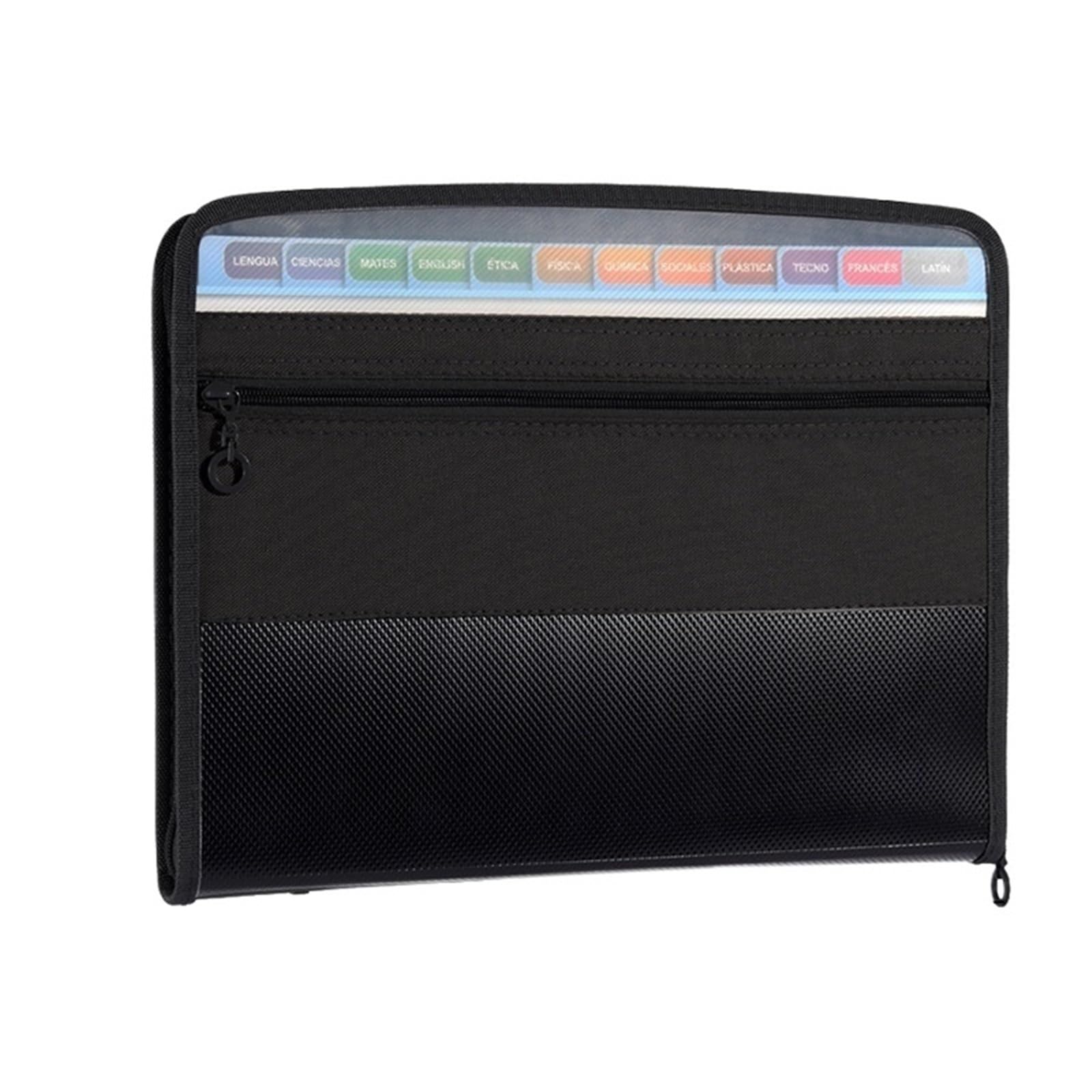 Carpeta con cremallera for documentos A4, acordeón de 13 bolsillos, 2 uds para Archivos