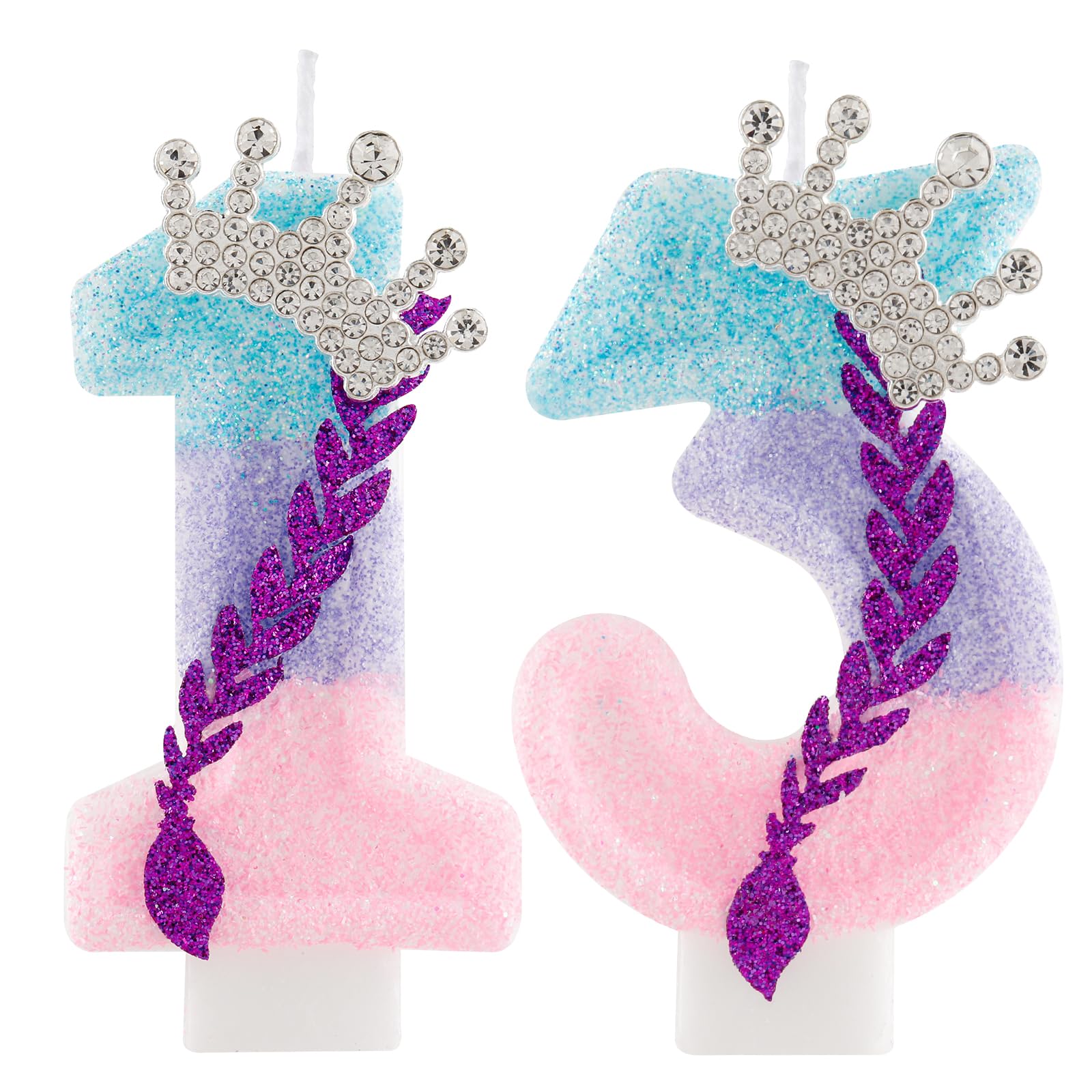 Kpop Birthday Candles - Purple Crown Number 4 -32