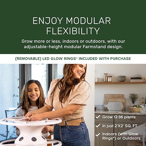 Miniatura 5 de Soporte para cultivo de lechuga, sistema de cultivo hidropónico, sin bisfenol A, grado alimentario de la FDA, compatible con CA Prop 65, ideal para