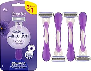 WILKINSON SWORD - My Intuition Quattro for Women| Smooth Violet Blooms ...