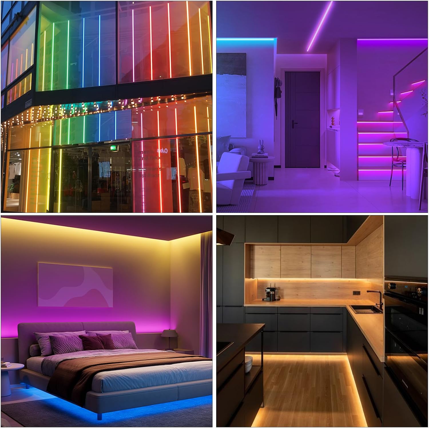12V COB LED Strip 16.4ft, Blue Flexible LED Strip Lights with 480LEDs/M,CRI 90+, 2.7mm Width,Uniform Dotless LED Tape Light for Room Cabinet Home DIY Projects (Not Power Supply) image 5