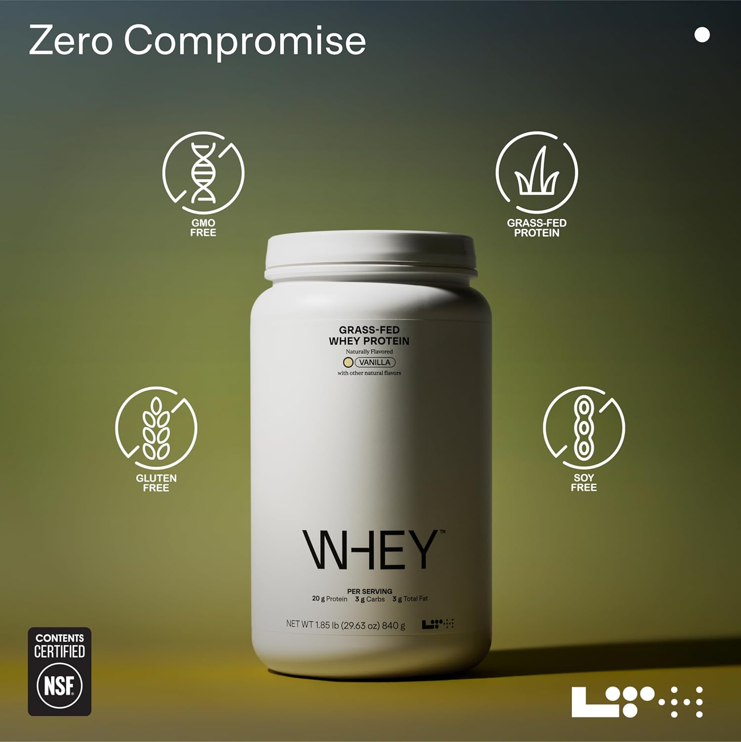LTH Whey Protein - Grass-Fed Whey Protein Powder - with Amino Acids - Aids Lean Muscle & Recovery - Supports Immune & Liver Health - Vanilla - 30 Servings - Image 4