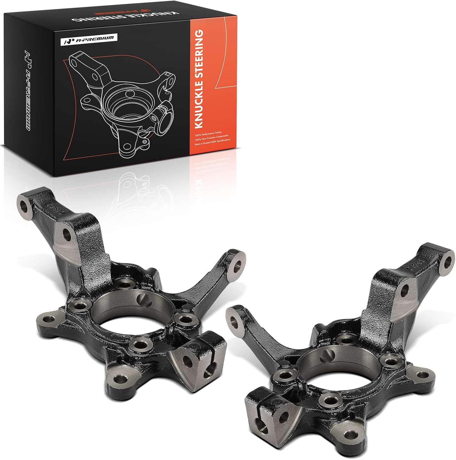 A-Premium Set of 2 Front Suspension Steering Knuckles Compatible with Hyundai Tucson 2015-2021, AWD, Driver and Passenger Side