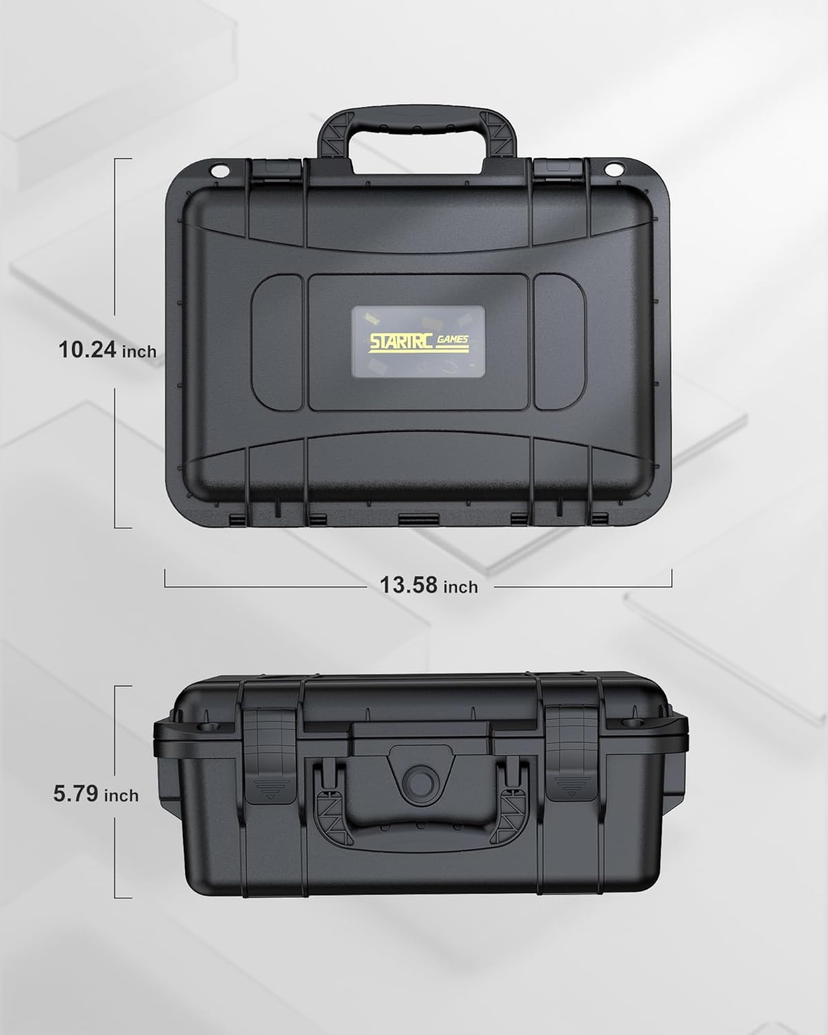 STARTRC GAMES Hard Carrying Case for Nintendo Switch 2, Professional Deluxe IP67 Waterproof, Soft Lining Hard Travel Case for Nintendo Switch 2 Console Pro Controller & Accessories (Black) - Image 8