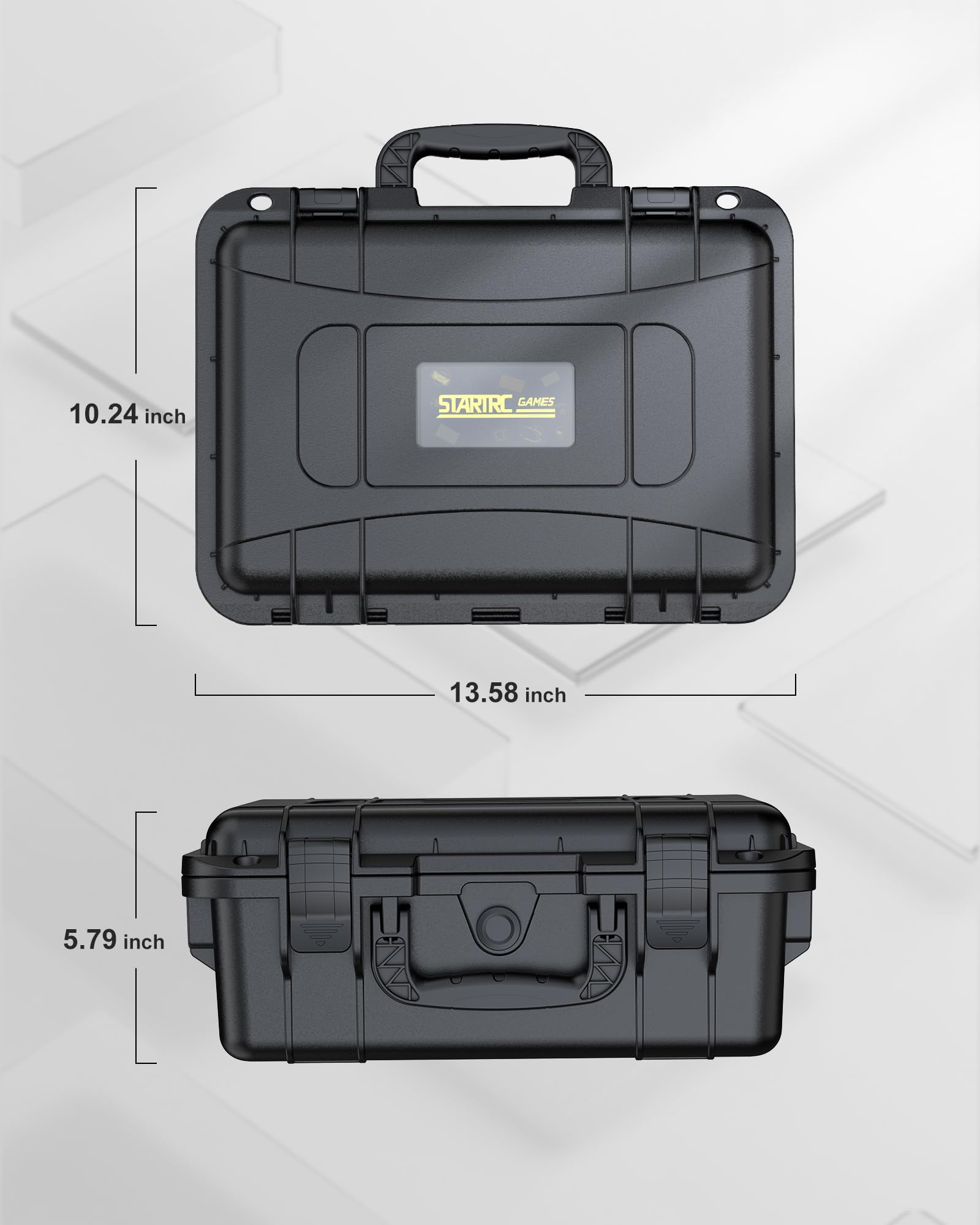 STARTRC GAMES Étui de transport rigide pour Nintendo Switch 2, professionnel Deluxe IP67, étanche, doublure douce, étui de voyage rigide pour manette Nintendo Switch 2 Pro et accessoires (noir)