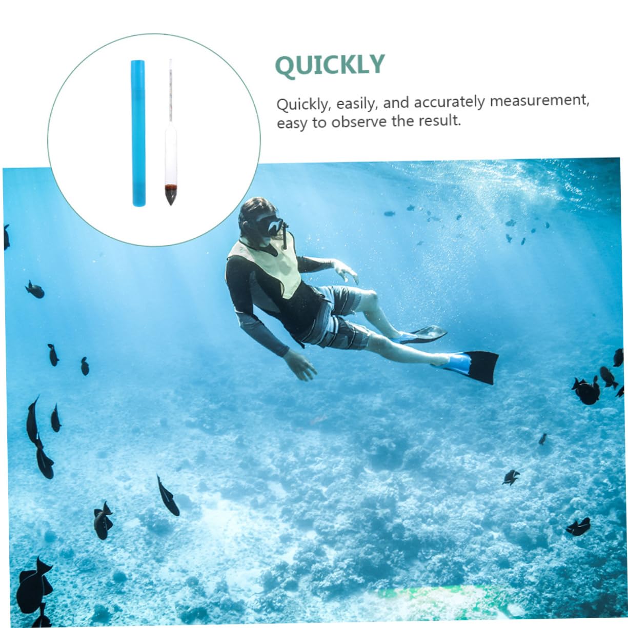 BCOATH Reef Salt Density Meters Digital Meter for Saltwater Tank Aquarium Hygrometer Temperature Test