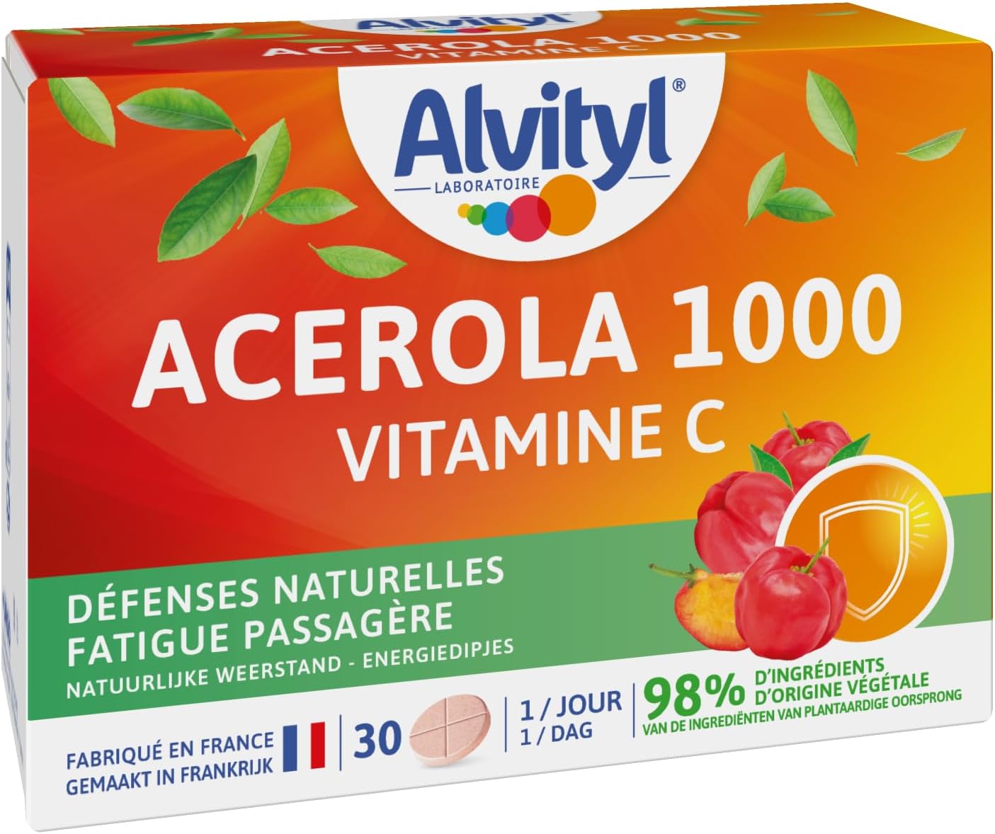 Alvityl – Acerola 1000 tablets – Acerola – Vitamin C – 30 tablets 1/day