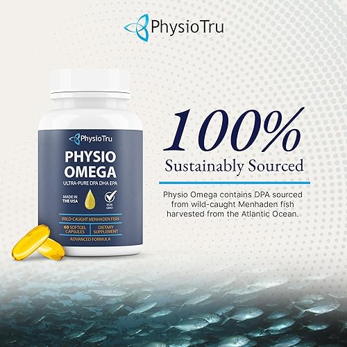 Miniatura 7 de Physio Omega - Suplemento Omega 3 - De origen sostenible - con DPA, EPA y DHA - Aceite de pescado sin eructos - Paquete de 4