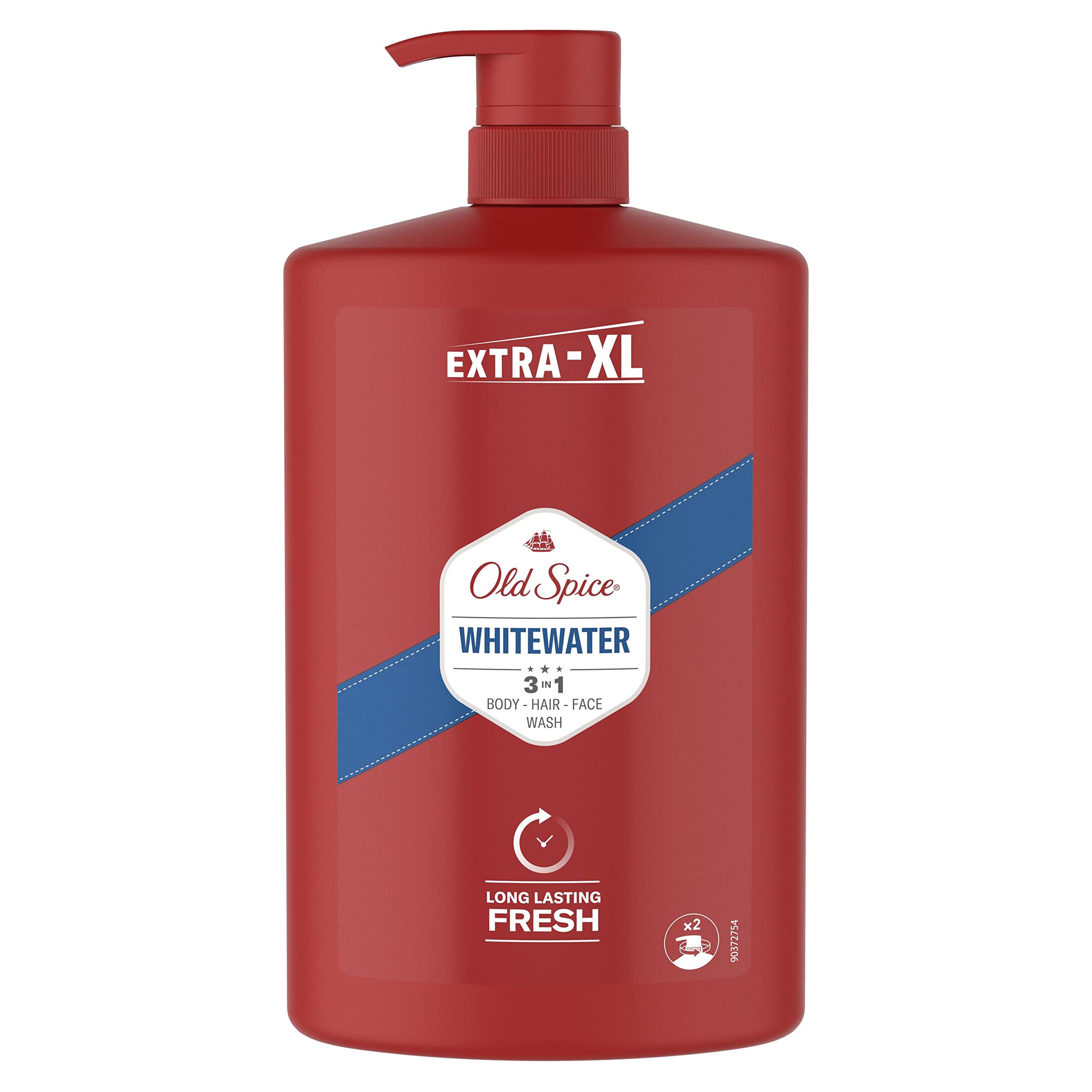 Old Spice Captain Erkek Duş Jeli ve Şampuan 1000 ml XXL Büyük Boy & Old Spice Whitewater Erkek Duş Jeli ve Şampuan 1000 ml XXL Büyük Boy