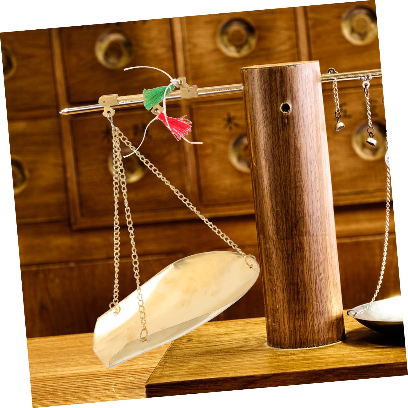 LABRIMP Balance Portative En Cuivre 100 G, Échelle Précise Pour Matières Médicinales, Balance à Condiments Cuisine Compacte, Outil De Pesée Pour Usage Domestique Coffret De Rangement