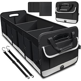 Sposuit Extra Large Trunk Organizer 98L Collapsible Car Storage Trunk Organizer