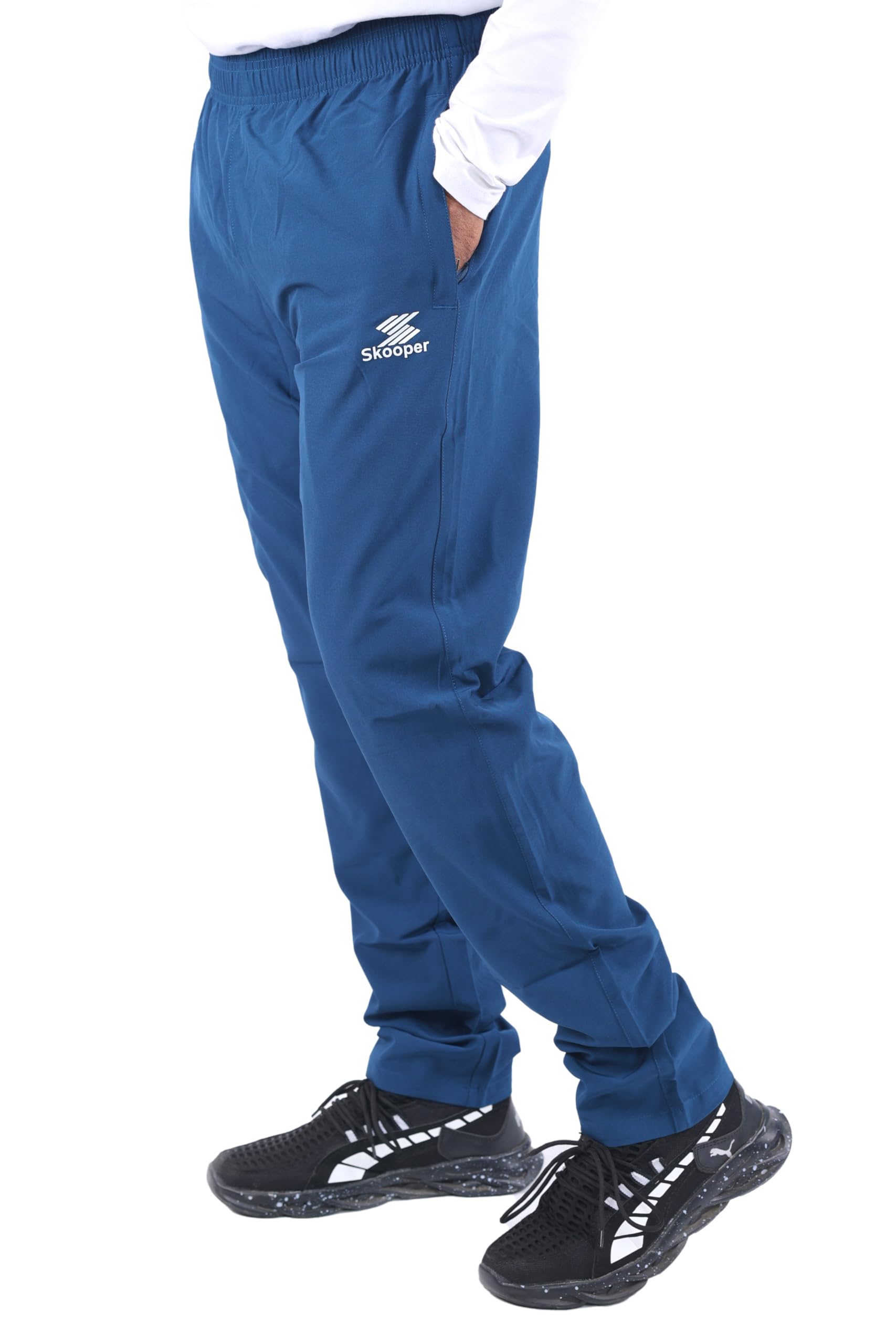 GOLFICKERS Nylon Training Pants 紺色 Sサイズ Buy Soft Touch Microfiber Elastane Stretch Trackpant with Side