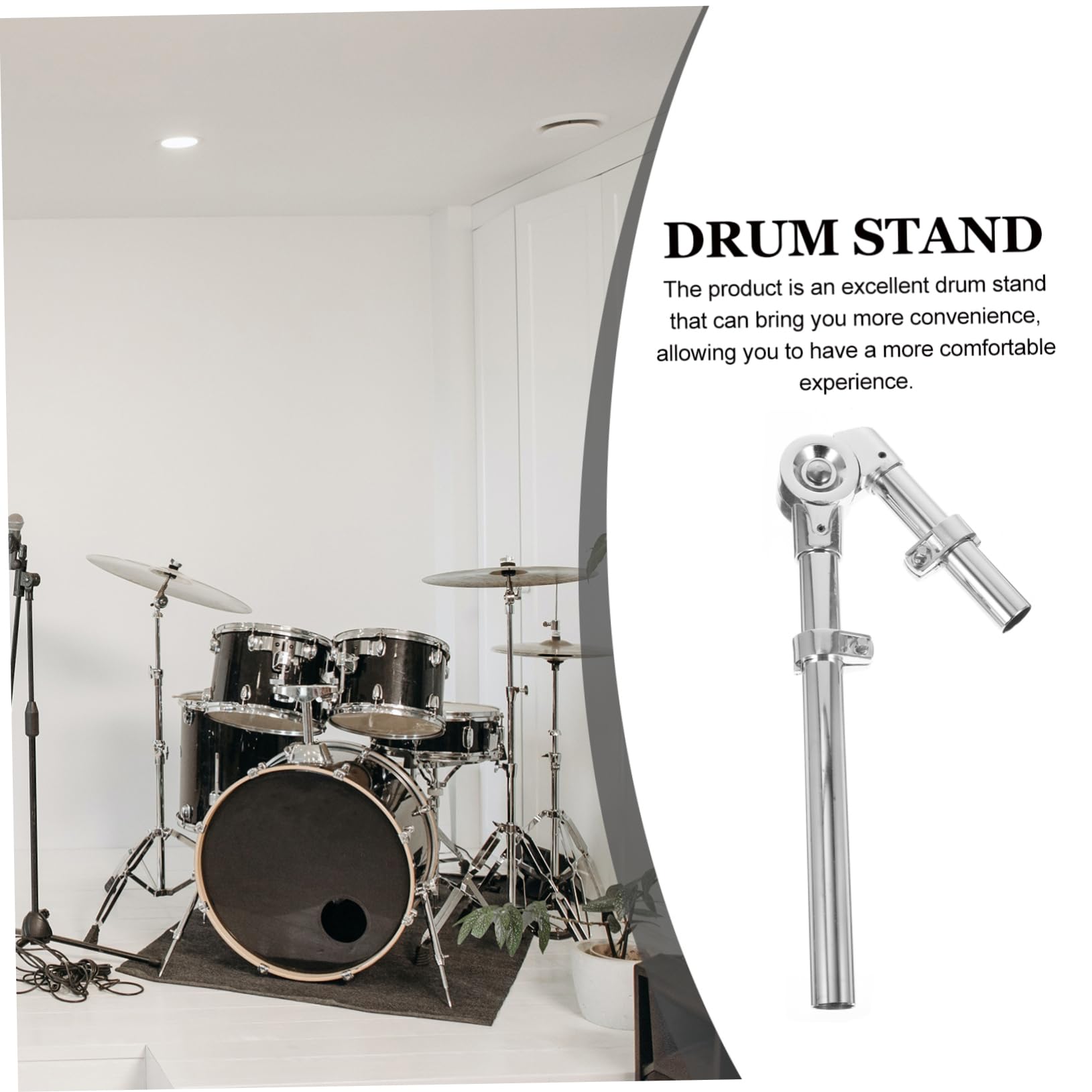 Toyvian Soporte para Colgar el Tambo Soporte de Batería Accesorio de Instrumento de Percusión Metal para Escenario de Interpretación