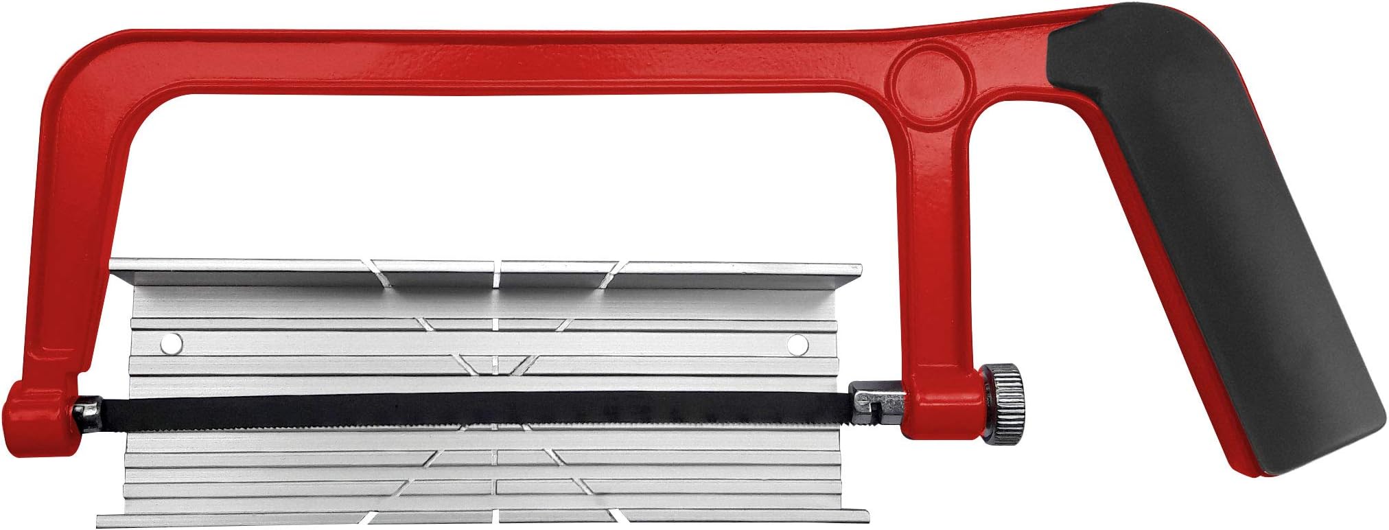 – HAUTMEC Mini Hacksaw with Mitre Box Set, 150mm (6") Compact Hack Saw with Adjustable Cutting Angles & Bi-Metal Blade, Precision Hand Saw for Wood, Metal, Plastic & DIY – HT0034