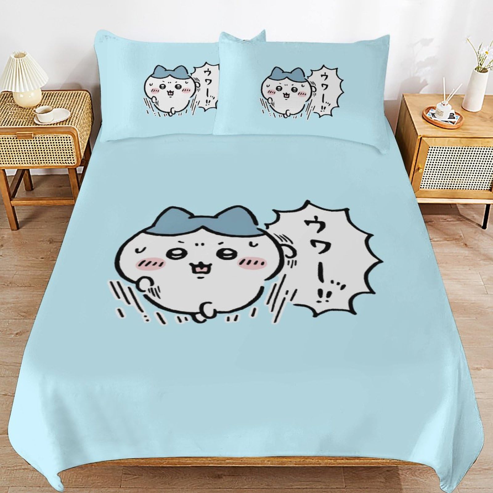 Amazon｜ちいかわ 布団カバー 3 点セット ベッドスプレッド 枕カバー