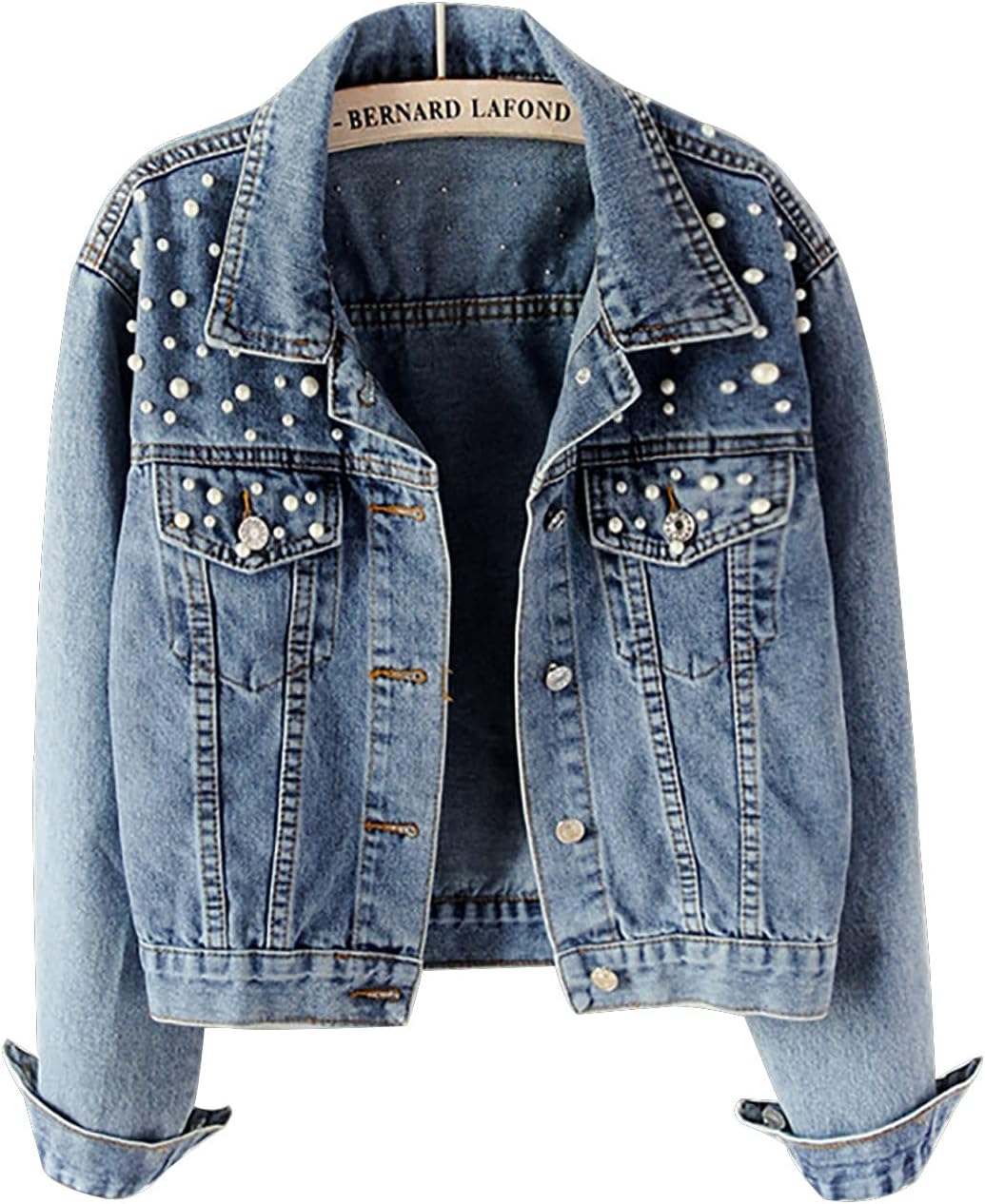 Pearl Bride Denim Jacket Custom Mrs Bride Bachelorette jacket Hen party gift