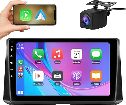 Junsun 2+64GB Car Radio Stereo for Toyota Corolla 2018-2021 with Android 13 Wireless CarPlay Android Auto Bluetooth WiFi