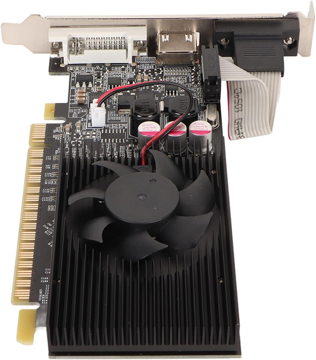 Zunate GT610 2GB DDR3 Graphics Card, 64bit 810MHZ Low Graphics Card, Desktop PC Video Card with VGA DVI PCI Express X16 1.1 Port