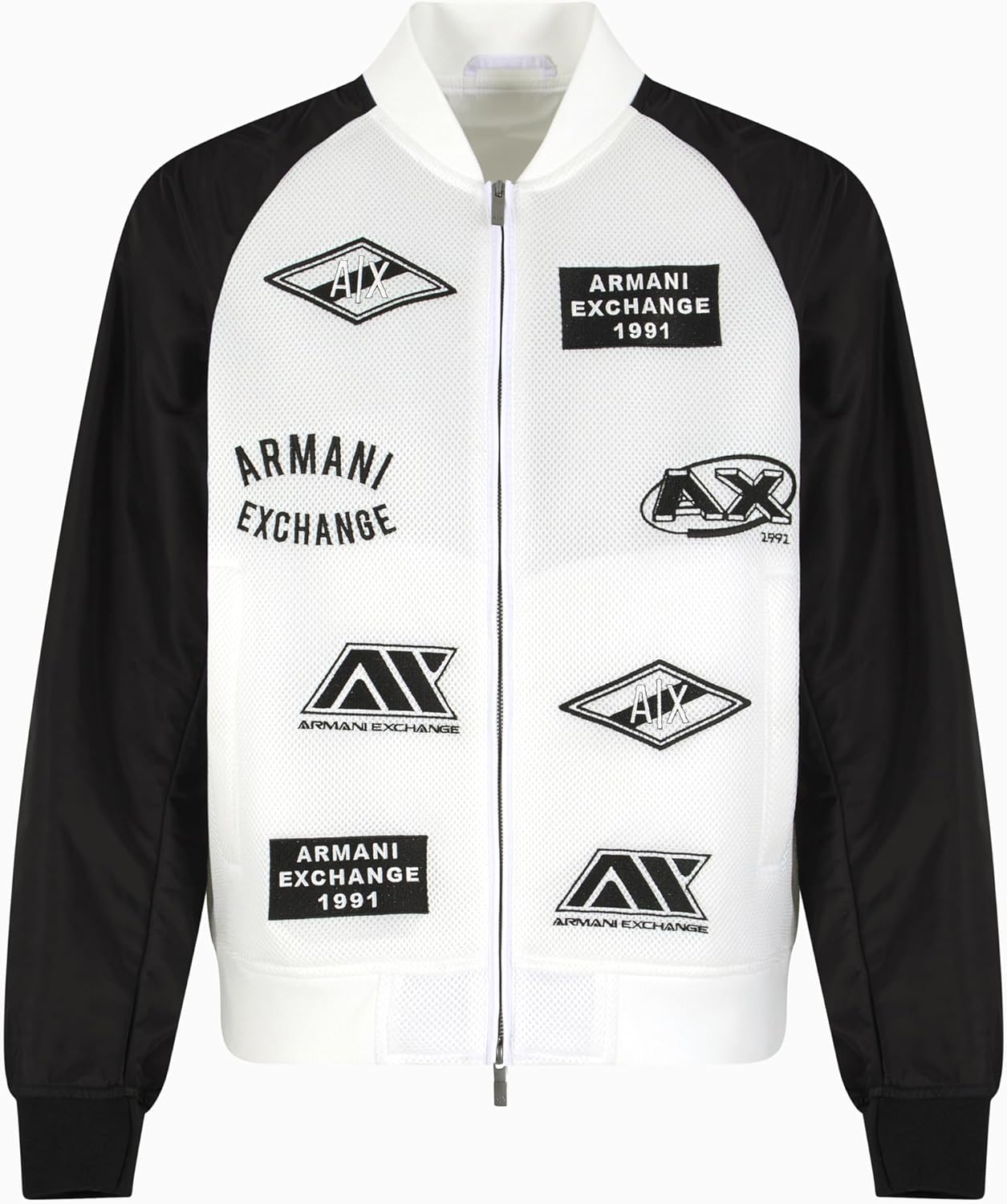 Armani Exchange mens Logo Mania Bomber - Image 3