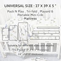 Vista 7 de Mini sábanas para cuna Mountain Pack N Play, suaves, transpirables, portátiles, para bebé niño