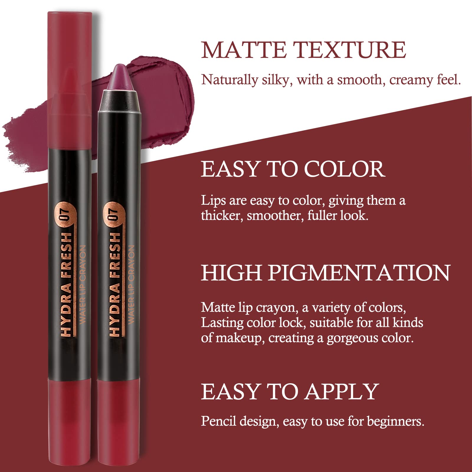 Boobeen Velvety Creamy Matte Lip Liner - Image 4
