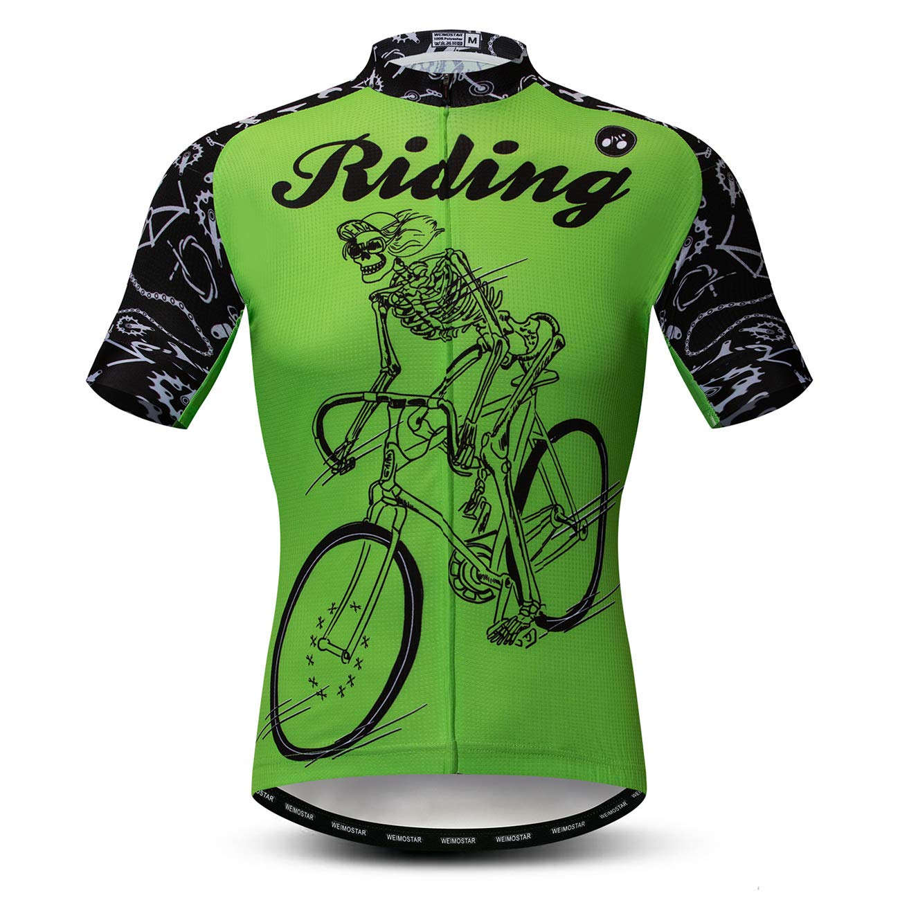JPOJPO Fahrradtrikot für Herren, Mountainbike-Trikot, Sommer, kurzärmelig, atmungsaktiv, schnell trocknend
