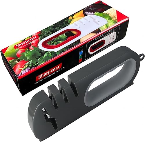 Miniatura 1 de Afilador de cuchillos de cocina 4 en 1, afiladores de cuchillos multiusos de 4 etapas para cuchillos de cocina, herramienta de afilar cuchillos,