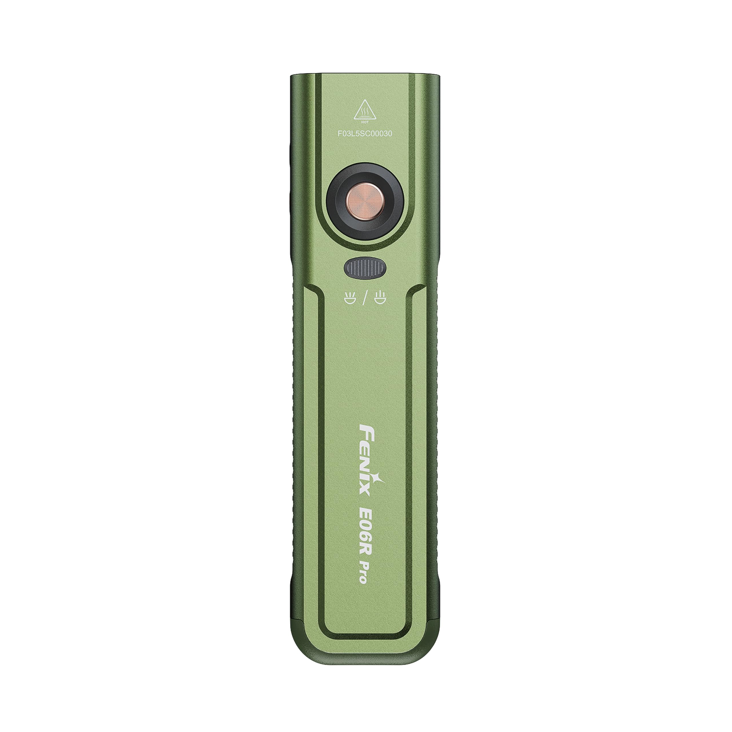 Fenix E06R Pro Green Recargable EDC | 1600 lúmenes | 160 m | 111 horas máx. | Haz doble puntero UV de 365 nm + puntero rojo, anillo de luz multicolor | IP66