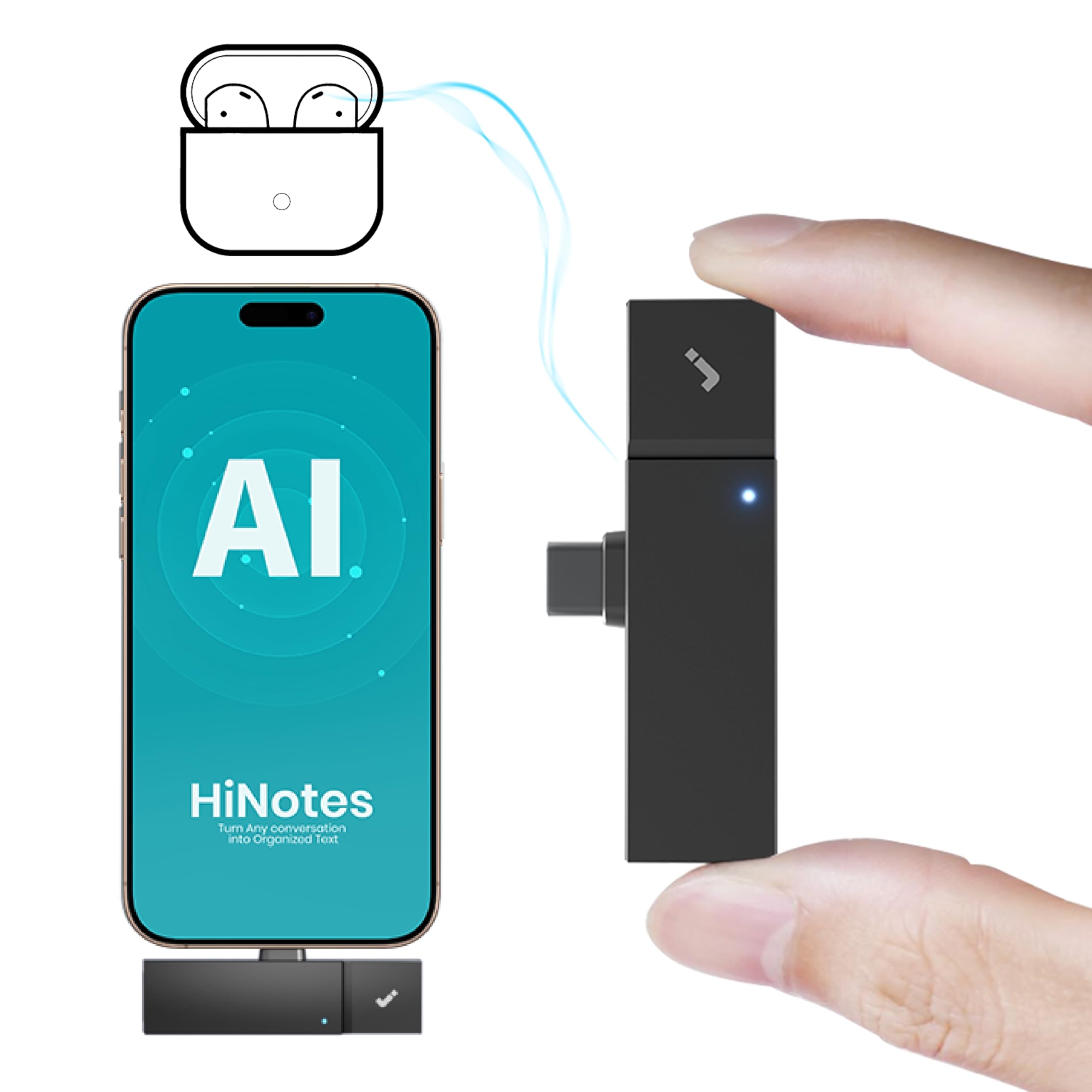 Amazon.com: HiDock P1 mini AI Voice Recorder: Smart Voice Recorder