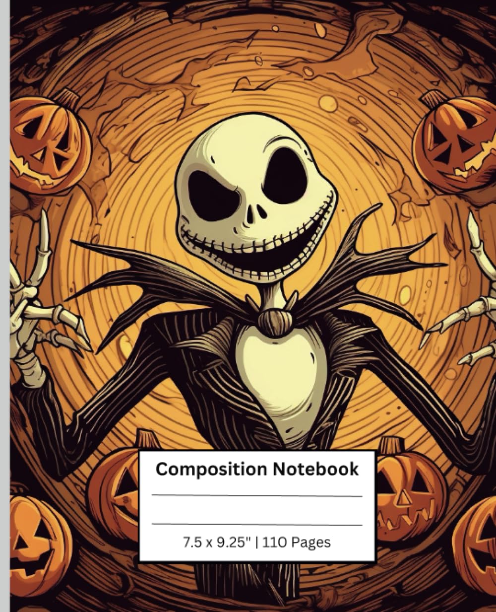 J-a-c-k S-k-e-l-l-i-n-g-t-o-n Composition Notebook, College Ruled (7.5 x 9.25): School Notebook, Gift for Kids Teens and for Back to School, Gift for Anime Lovers