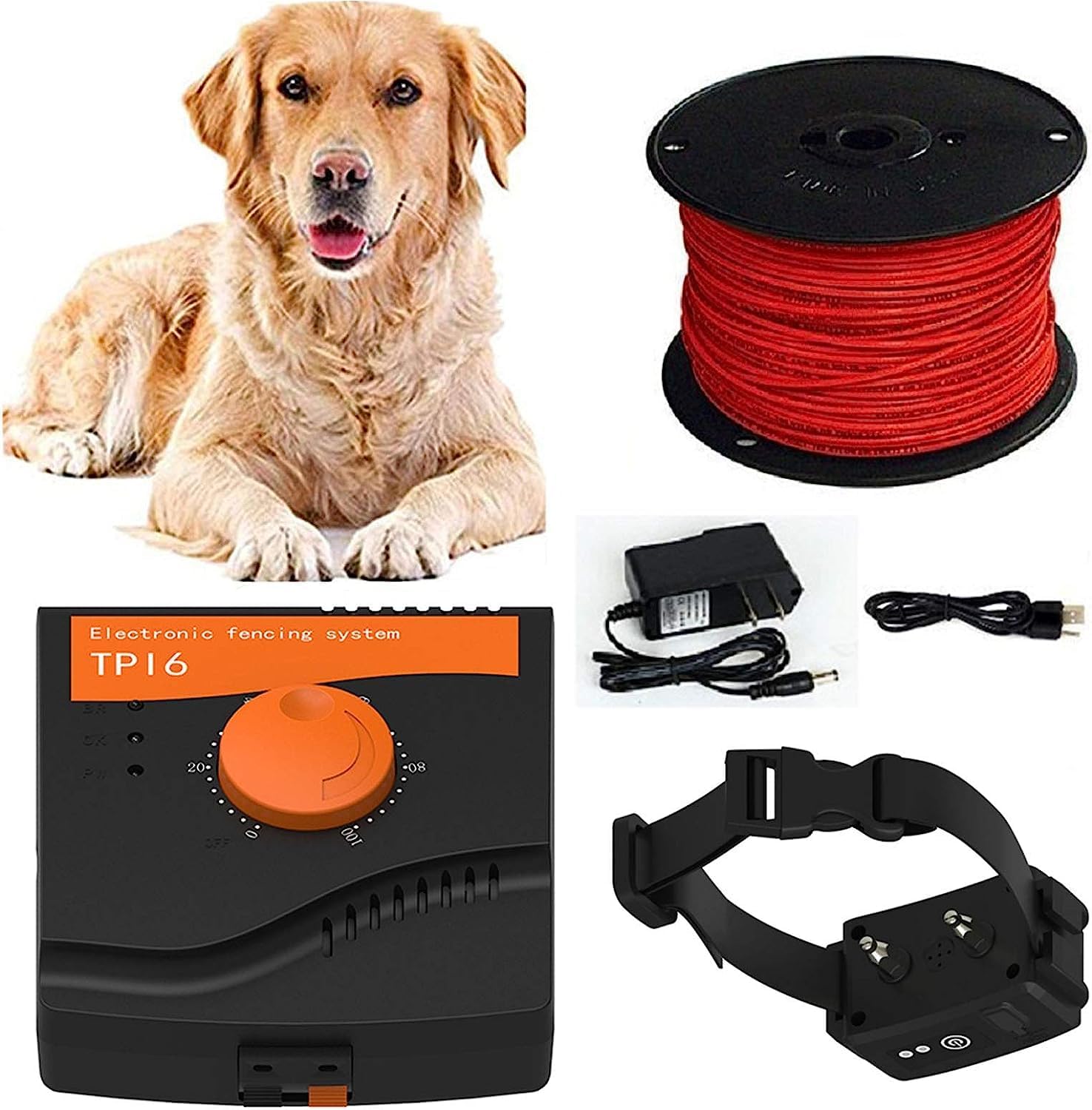 URSOFINE Electric Dog Fence,Wired Pet Boundary Containment