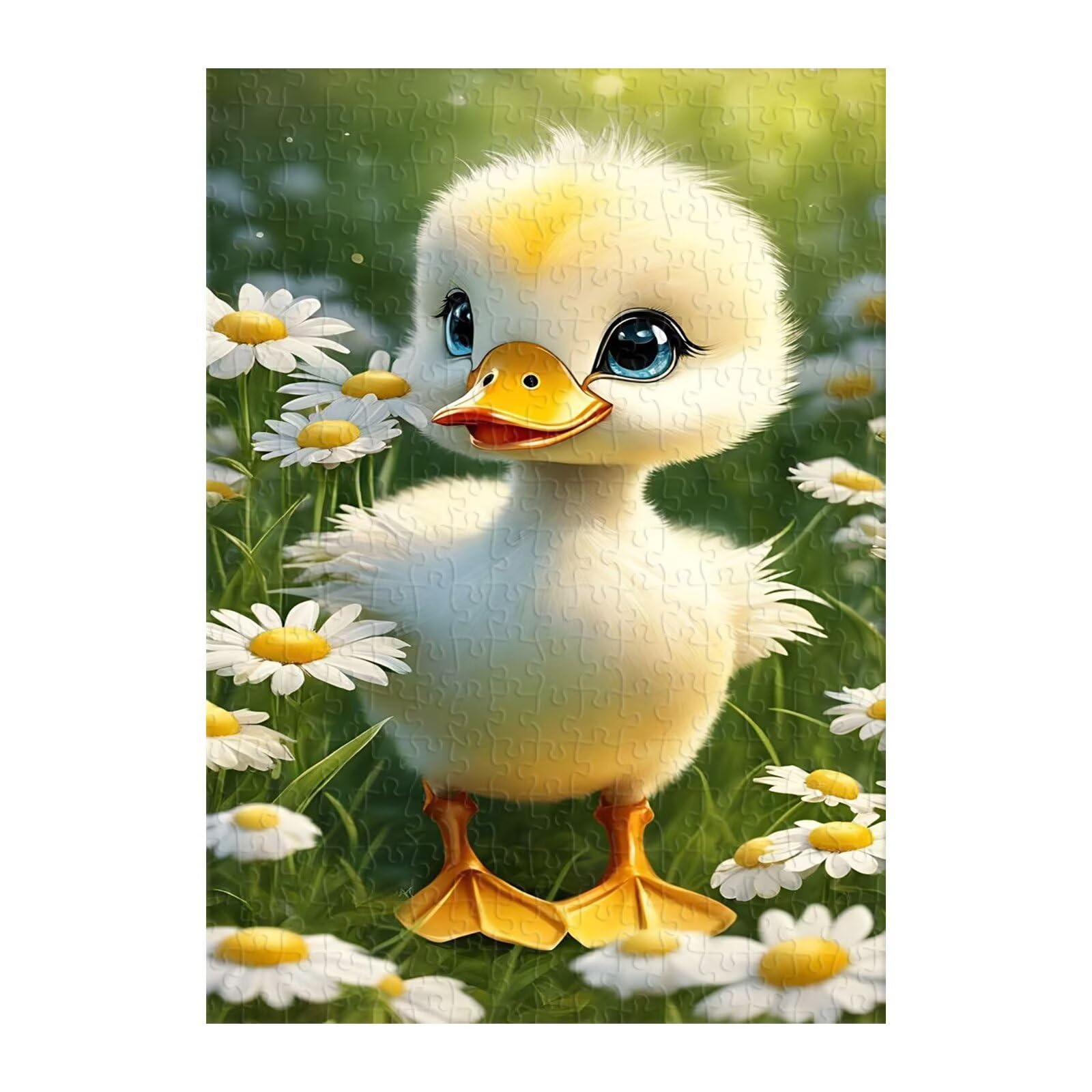 Puzzle 1200 elementów dorośli kaczka stokrotka, zabawka edukacyjna rozwija obserwację i logikę, puzzle dorośli 1200 elementów 75 x 50 cm