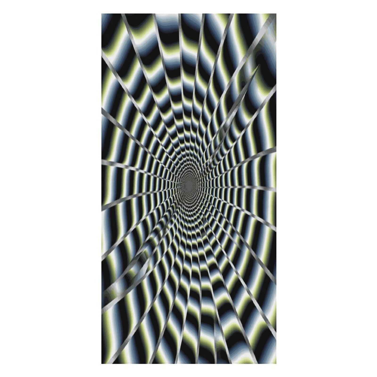Adfgyerh Unisex Style Spiral Optical Illusion Gif Bath Towels Beach Towel Lightweight Quick Dry, Bath Towel For Travel Sports Pool Swimming Bath Camping Yoga Adults160x80cm