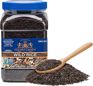 Golden Crown Premium High Protein Wild Rice, Naturally Aged Gluten + GMO...