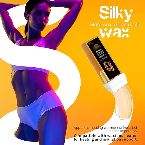 Miniatura 4 de Waxfans Rodillo de cera enrollable, rodillo de cera, repuesto de rodillo de cera para cera de área corporal, cartucho de cera de miel, fácil de
