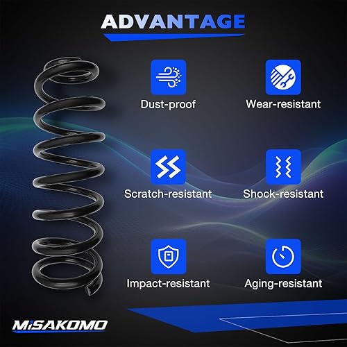 Miniatura 10 de Kit de muelles helicoidales traseros resistentes para Ram 1500 2009-2018 2wd4wd 2 unidades de elevación de 1-2 pulgadas