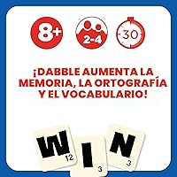 Vista 5 de Dabble® Juego de palabras Juego de mesa familiar de ritmo rápido Mejora la ortografía y el vocabulario para todas las edades Deletrea