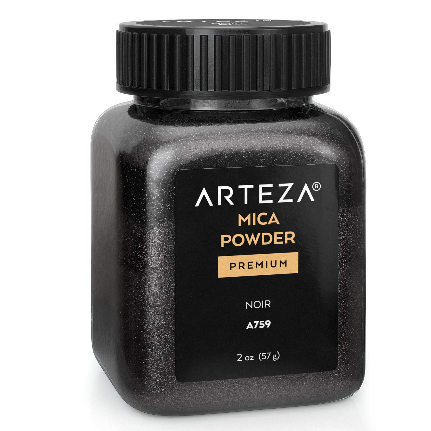 Mica en poudre Arteza Noir A759 pour résine époxy et bougies 57g