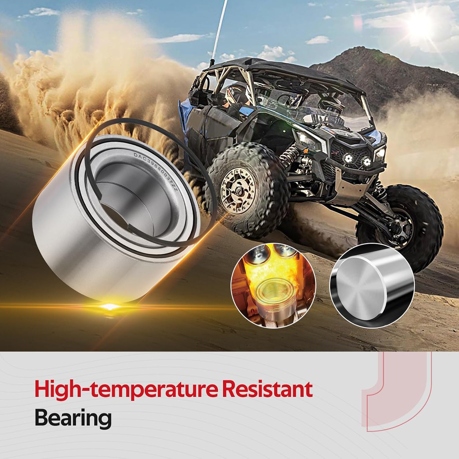JAVIK Front & Rear Wheel Bearing Kit for Can Am Maverick X3 2017 2018 2019 2020 2021 2022 2023 OEM# 293350151 293350129 293350109