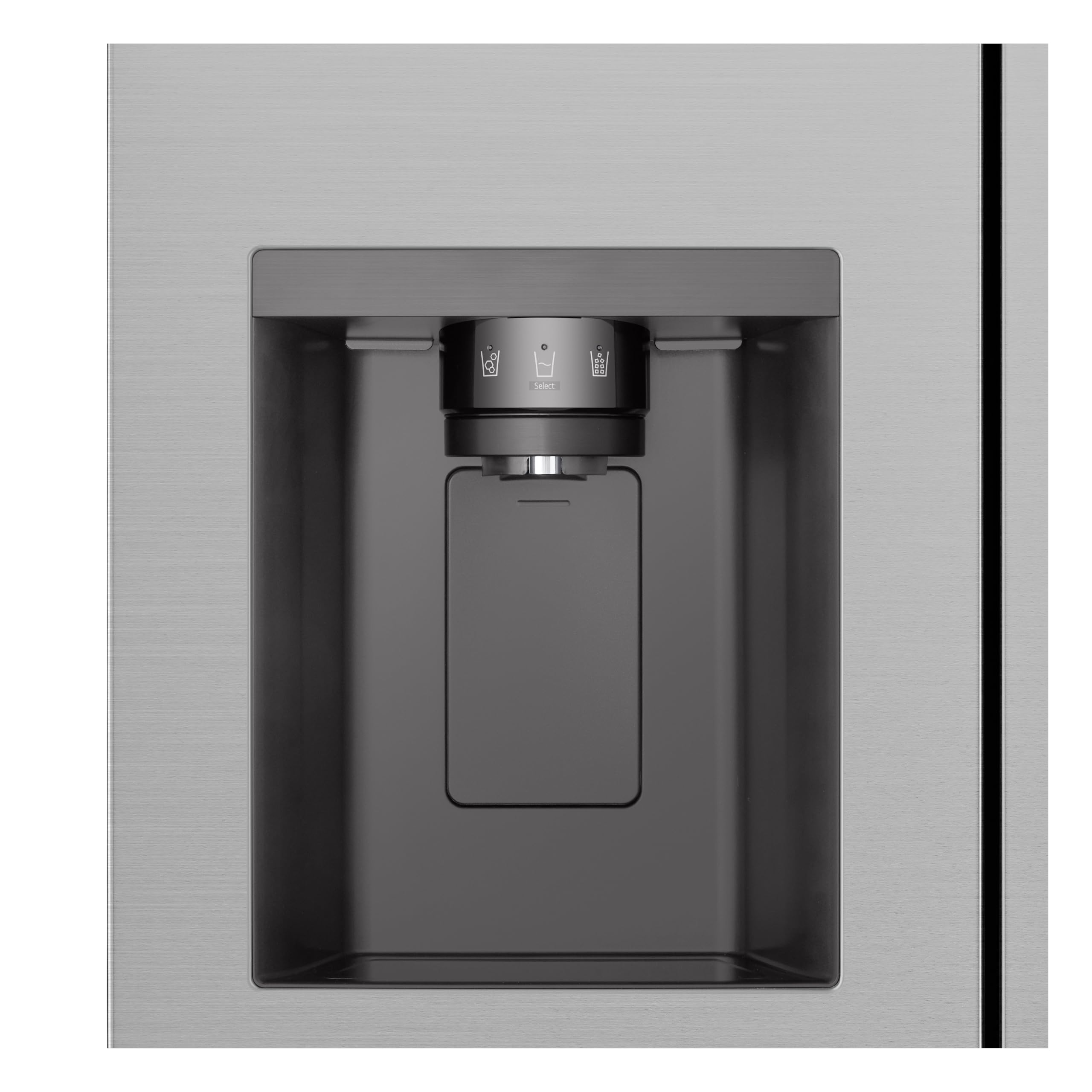 LG GSJC41PYPE - Frigorifero Side by Side, serie 400, Instaview Door-In-Door, senza presa d'acqua, Classificazione E, 641 L, Inox Anti impronte