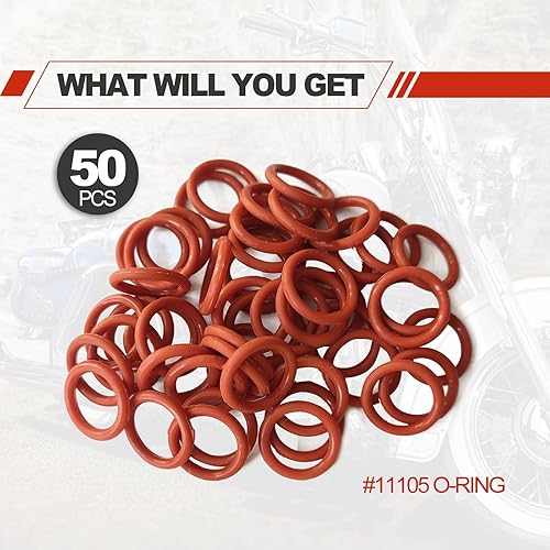 Miniatura 5 de Paquete de 50 juntas tóricas de tapón de drenaje de aceite #11105, reemplazo de juntas tóricas de tapón de drenaje de motocicleta, anillo de junta