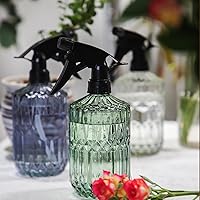 Vista 6 de OFFIDIX Fine Mist Plant Mister, Botellas de spray de presión manual de vidrio, Botella de riego de 0.43L/15.17oz con boquilla ajustable