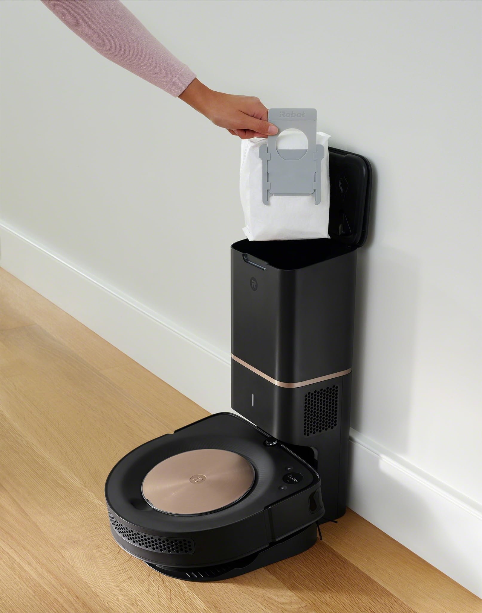 iRobot sacchetti di ricambio per Clean Base iRobot Roomba Serie i e J, Bianco, (3 Pack)